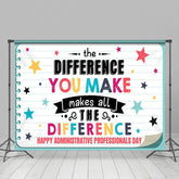 Lofaris Green Diary Administrative Professionals Day Backdrop